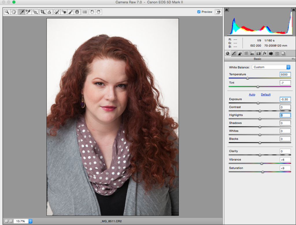 portrait photography retouching tutorial example