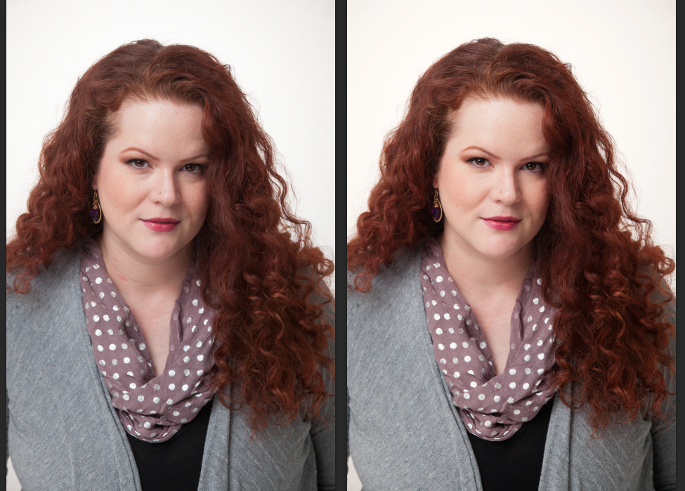 portrait photography retouching tutorial example